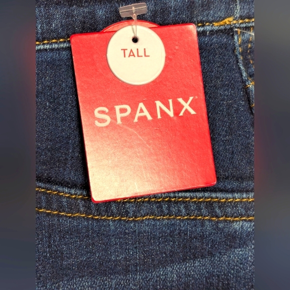 NWT SPANX Women's (Size Tall Small) Midnight Shade Blue Skinny Denim Jeans - Picture 12 of 15